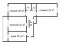 3-бөлмелі пәтер, 73 м², 7/10 қабат, 8 микрорайон 1, бағасы: 27.5 млн 〒 в Костанае — фото 10