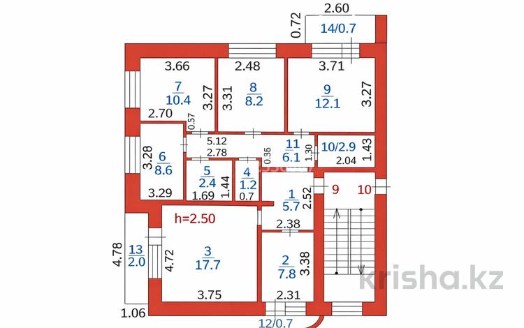 5-комнатная квартира · 87 м² · 5/5 этаж, мкр Михайловка , Крылова 38 — Аманжолова за 25.5 млн ₸ в Караганде, Казыбек би р-н — фото 3