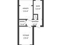 2-бөлмелі пәтер · 55.6 м² · 5/5 қабат, 18-й микрорайон, 18-й микрорайон, бағасы: 18 млн ₸ в Шымкенте, Аль-Фарабийский р-н — фото 15