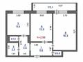 2-комнатная квартира · 53.3 м² · 7/9 этаж, 8-й Микрорайон 11 — 8 микр - 8 мкр за 19.4 млн ₸ в Костанае — фото 13