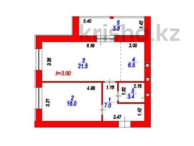 2-комнатная квартира · 58.2 м² · 8/12 этаж, ​Улица Шамши Калдаяков, 46 46 за ~ 23 млн ₸ в Астане, Сарайшык р-н