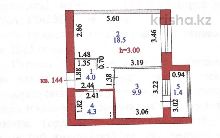 1-комнатная квартира, 38.1 м², 3/10 этаж, орынбор 13 за 22 млн 〒 в Астане, Есильский р-н — фото 2