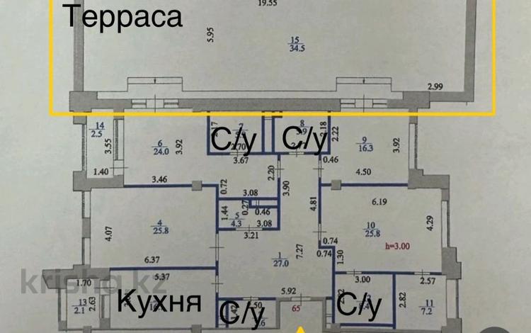 4-комнатная квартира, 300 м², 2/8 этаж, Чингиза Айтматова 46 за ~ 90 млн 〒 в Астане — фото 2