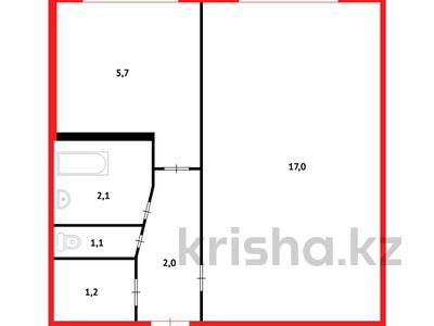 1-комнатная квартира · 31 м² · 1/5 этаж, пр. Строителей за 12 млн ₸ в Караганде, Казыбек би р-н