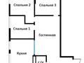 3-комнатная квартира · 78.21 м² · 8/9 этаж, мкр Кайрат, Сыбызгы 100 за 31 млн ₸ в Алматы, Турксибский р-н — фото 2