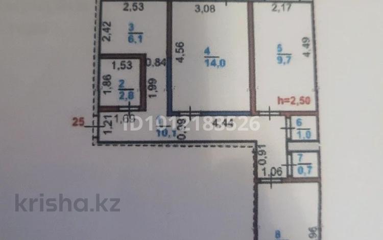 3-бөлмелі пәтер · 58 м² · 2/5 қабат, ул. Фрунзе 4, бағасы: 15.5 млн ₸ в Рудном — фото 2