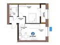 2-бөлмелі пәтер · 47.67 м² · 3/14 қабат, Е 101 5, бағасы: ~ 34.3 млн ₸ в Астане, Нура р-н — фото 3