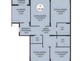 4-комнатная квартира · 118.6 м² · 2/20 этаж, Туран 39 — БЕЗ КОМИССИИ за ~ 83.7 млн ₸ в Астане, Нура р-н — фото 4