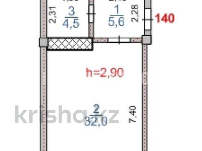 2-комнатная квартира · 60.2 м² · 5/10 этаж, мкр Асар-2 3195/1 — ТЦ Толеби за 24 млн ₸ в Шымкенте, Абайский р-н