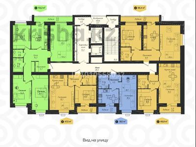 2-комнатная квартира · 50 м² · 3/9 этаж, Улы дала 40 — Пересечение Улы дала и Туран за 28 млн ₸ в Астане, Нура р-н