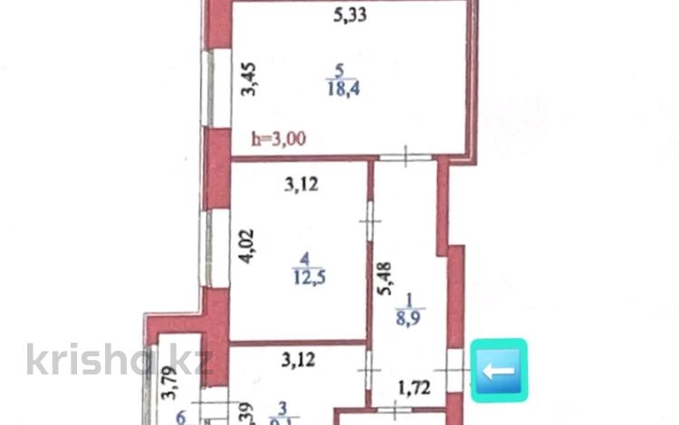 2-комнатная квартира, 56 м², 10 этаж, Казыбек Би 37 — ГОРЯЧАЯ ЦЕНА