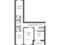 3-комнатная квартира, 77 м², 2/9 этаж, мкр Туран за 25 млн 〒 в Шымкенте, Каратауский р-н — фото 14
