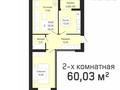 2-бөлмелі пәтер · 60.3 м² · 3/9 қабат, Е 430 3/1 — Мухамедханова-Айтматова-Коргалжын, бағасы: 24 млн ₸ в Астане, Нура р-н — фото 9
