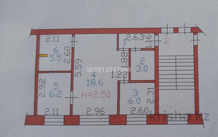 2-бөлмелі пәтер · 42.4 м² · 1/2 қабат, Шевченко 105 — Р н Бизнес Колледжа, бағасы: 16 млн ₸ в Семее — фото 2