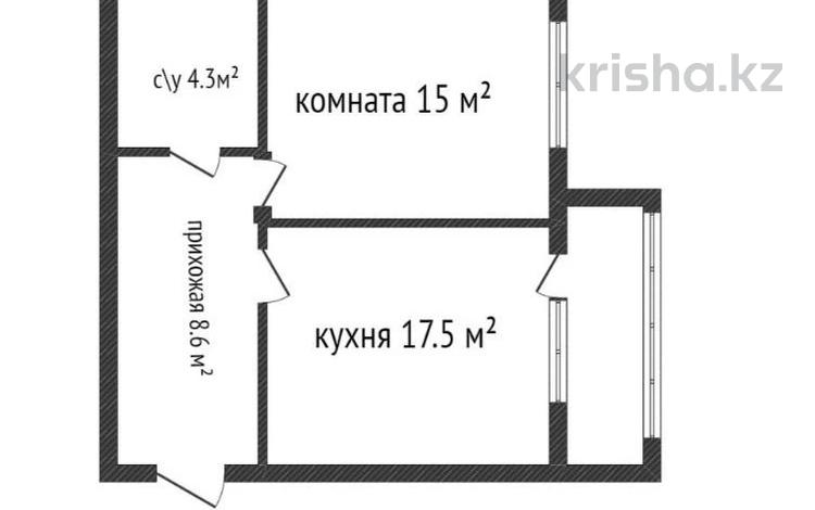 1-комнатная квартира · 45.4 м² · 1/5 этаж, Герасимова за 15.9 млн 〒 в Костанае — фото 2