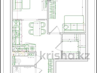 2-бөлмелі пәтер · 47.5 м² · 3/12 қабат, мкр Акбулак, Момышулы 100, бағасы: 250 000 ₸ в Алматы, Алатауский р-н