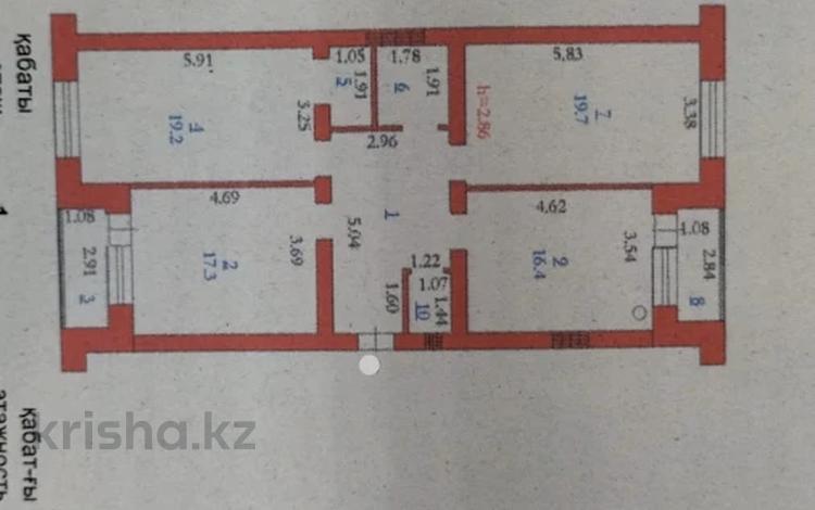 3-комнатная квартира, 96 м², 1/5 этаж, Батыс 3. 29 за 18.5 млн 〒 в Актобе — фото 2