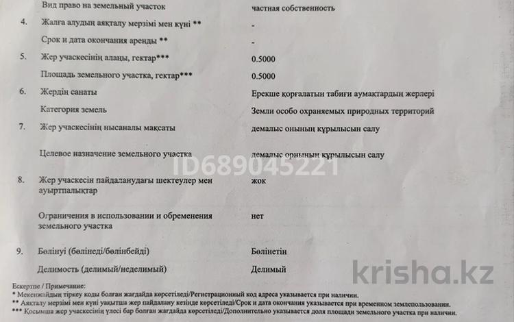 Участок · 50 соток, Учетный квартал 056 1063 — База отдыха Ai-Luxe за 20 млн ₸ в Акши — фото 2