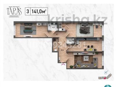 3-бөлмелі пәтер · 141 м² · 10/12 қабат, 7-й мкр, 7А мкр. уч.№18, бағасы: 55 млн ₸ в Актау