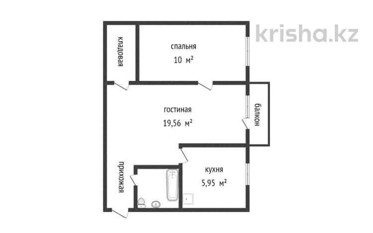 2-комнатная квартира, 44 м², 5/5 этаж, Кабанбай батыра за 16.5 млн 〒 в Усть-Каменогорске — фото 2