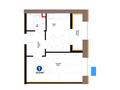 1-комнатная квартира · 33.54 м² · 6/12 этаж, Хусейн бен Талал 1, 11/1-2 за ~ 24.8 млн ₸ в Астане, Нура р-н — фото 3