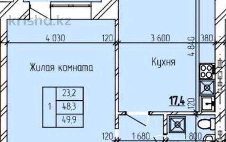 1-комнатная квартира, 49.9 м², 5/5 этаж, Дорожая 3 за ~ 14.2 млн 〒 в  — фото 2