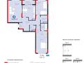 3-комнатная квартира · 110.7 м² · 4/9 этаж, Сагадат Нурмагамбетов 15 за 79.9 млн ₸ в Астане, Сарайшык р-н