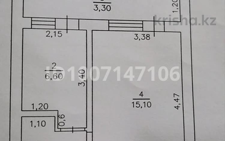 2-бөлмелі пәтер · 40 м² · 4/5 қабат, Акназархана 58, бағасы: 17 млн ₸ в Шымкенте, Енбекшинский р-н — фото 2