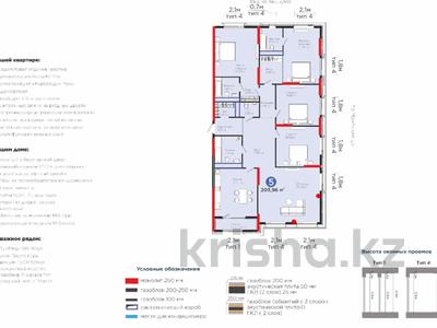5-бөлмелі пәтер · 203.96 м² · 4/22 қабат, Мангилик ел Бизнес + 57, бағасы: 225 млн ₸ в Астане, Есильский р-н