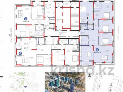 5-бөлмелі пәтер · 203.96 м² · 4/22 қабат, Мангилик ел Бизнес + 57, бағасы: 209 млн ₸ в Астане, Есильский р-н