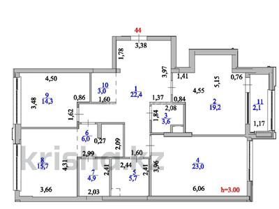 3-бөлмелі пәтер · 129 м² · 2/12 қабат, Кабанбай батыра 56, бағасы: 85 млн 〒 в Астане, Есильский р-н