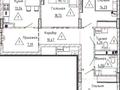 3-бөлмелі пәтер · 88.72 м² · 8/14 қабат, Үркер 22 — Пр.Улы-Дала, бағасы: ~ 34.6 млн ₸ в Астане, Нура р-н — фото 4