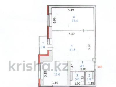 2-бөлмелі пәтер · 58.7 м² · 12/15 қабат, Карталинская 18/1, бағасы: 23.5 млн ₸ в Астане, Сарыарка р-н