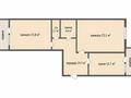 2-бөлмелі пәтер · 74.4 м² · 4/5 қабат, Береке 37, бағасы: 25 млн ₸ в Костанае — фото 2