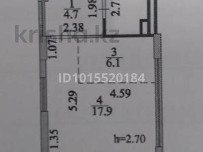 1-бөлмелі пәтер · 36 м² · 17/21 қабат, Шаймерден Косшыгулулы, бағасы: 17.5 млн ₸ в Астане, Сарыарка р-н