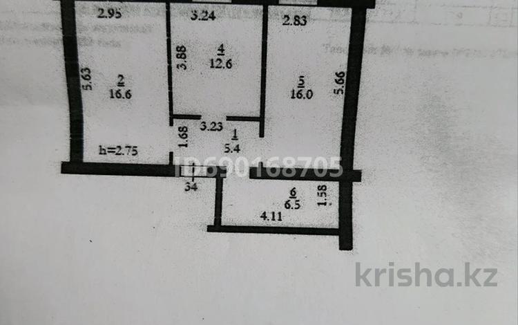 2-комнатная квартира, 58.3 м², 5/5 этаж, мкр. Алтын орда, Батыс 2 микрорайон 25а к2 за ~ 14.2 млн 〒 в Актобе, мкр. Алтын орда — фото 5