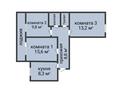 3-бөлмелі пәтер · 62.5 м² · 4/10 қабат, Абая 68, бағасы: 26 млн ₸ в Костанае — фото 2