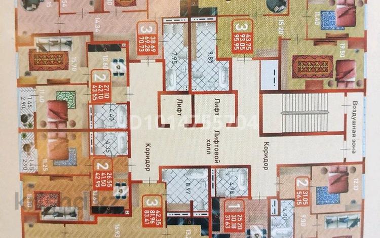 2-бөлмелі пәтер · 43.42 м² · 4/12 қабат, Сафуан Шаймерденова 1, бағасы: 18 млн ₸ в Астане, Сарайшык р-н — фото 7