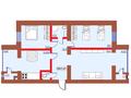 3-комнатная квартира · 101.4 м² · 6/7 этаж, Квартал 160 уч. 761 за ~ 47.2 млн ₸ в Туркестане