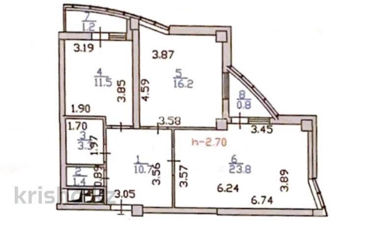 2-комнатная квартира, 69 м², 13/24 этаж, Сарайшык 5 за 35.5 млн 〒 в Астане, Есильский р-н — фото 26