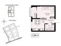 1-комнатная квартира · 35.11 м² · 3/9 этаж, Халиуллина 154Б за 27 млн ₸ в Алматы, Медеуский р-н