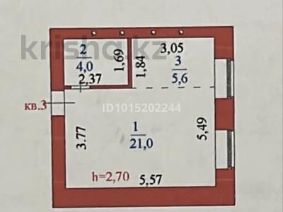 1-комнатная квартира · 30.6 м² · 1/9 этаж, Проспект Шакарим Кудайбердыулы 24 за 20 млн ₸ в Астане, Алматы р-н