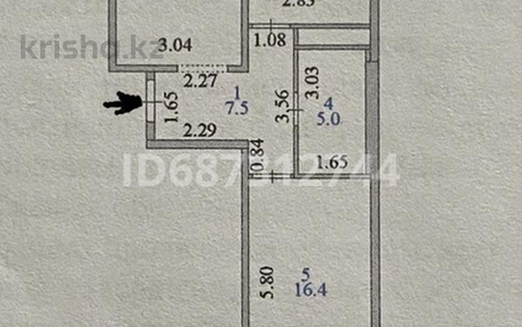 2-бөлмелі пәтер, 60.9 м², 2/9 қабат, А 108 28, бағасы: 21 млн 〒 в Астане, Алматы р-н — фото 3