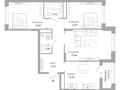3-бөлмелі пәтер · 76.1 м² · 7/9 қабат, Ахмет Байтурсынулы 10/3, бағасы: 46 млн ₸ в Астане, Сарайшык р-н — фото 3