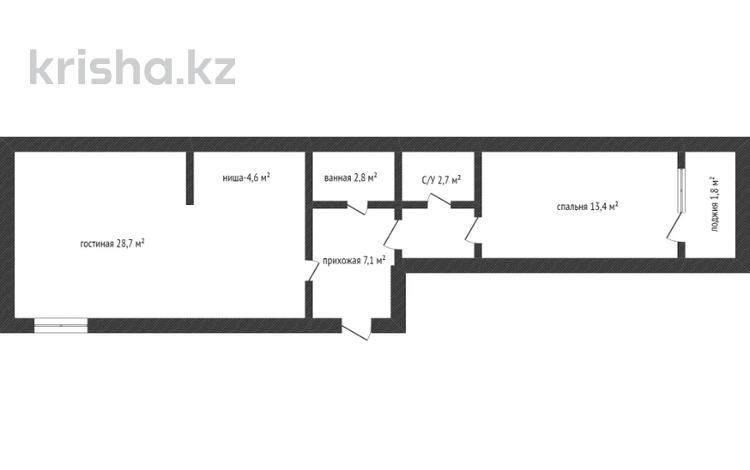 2-комнатная квартира, 61.1 м², 4/5 этаж, Акбидай 11А за 16.8 млн 〒 в Кокшетау — фото 10