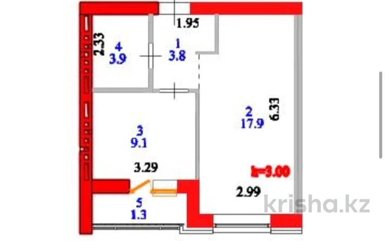 1-комнатная квартира · 36 м² · 6/9 этаж, ул. Айнаколь за 21.5 млн ₸ в Астане, Алматы р-н — фото 2