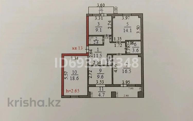 4-комнатная квартира, 92 м², 4/5 этаж, Толе Би — Барибаева за 32 млн 〒 в Каскелене — фото 21