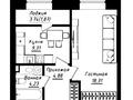 1-комнатная квартира · 38.6 м² · 9/12 этаж, ул. Жумекена Нажимеденова — Аллея Мынжылдык за 25.4 млн ₸ в Астане, Сарайшык р-н — фото 2