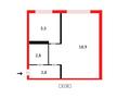 1-бөлмелі пәтер · 30.3 м² · 1/5 қабат, ул. Уалиханова 7, бағасы: 5.5 млн ₸ в Темиртау — фото 2