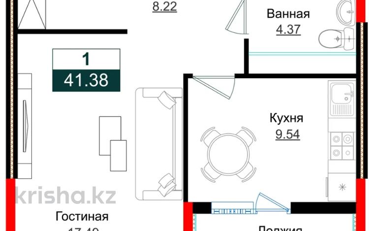 1-бөлмелі пәтер · 41.38 м² · 4/17 қабат, ул. Е 882 9/1, бағасы: ~ 22.8 млн ₸ в Астане — фото 6